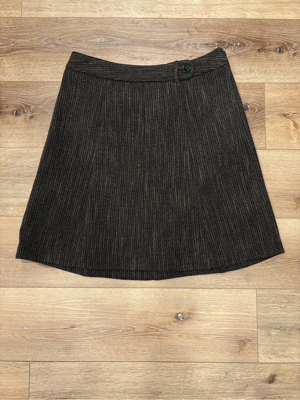 Ann Taylor Dark Brown A-Line Skirt-Size 8